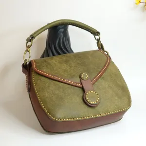 Handmade Lara Leather Handbag with handle