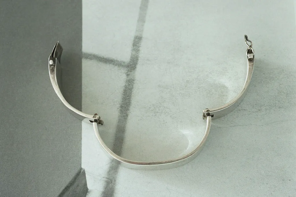 Heavy Vintage Sterling Silver Bangle