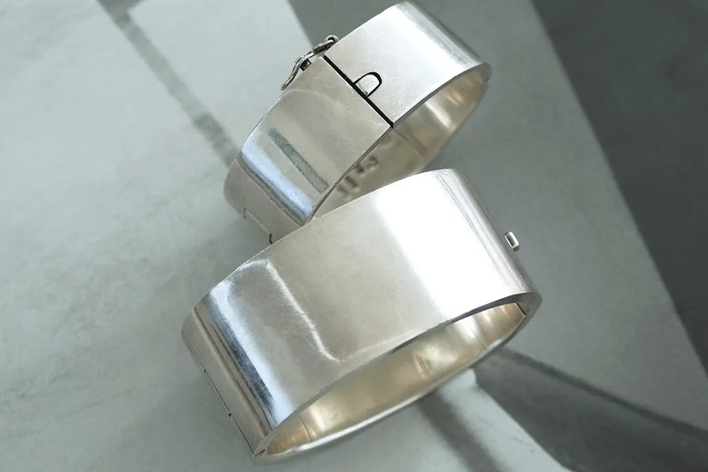 Heavy Vintage Sterling Silver Bangle