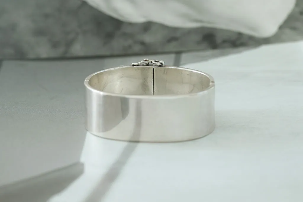 Heavy Vintage Sterling Silver Bangle