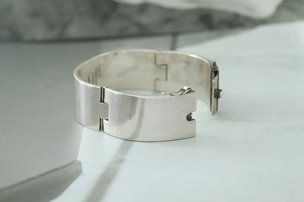 Heavy Vintage Sterling Silver Bangle