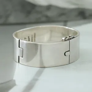 Heavy Vintage Sterling Silver Bangle