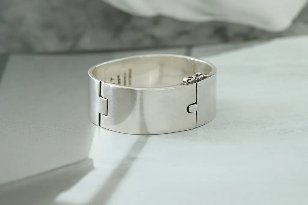 Heavy Vintage Sterling Silver Bangle