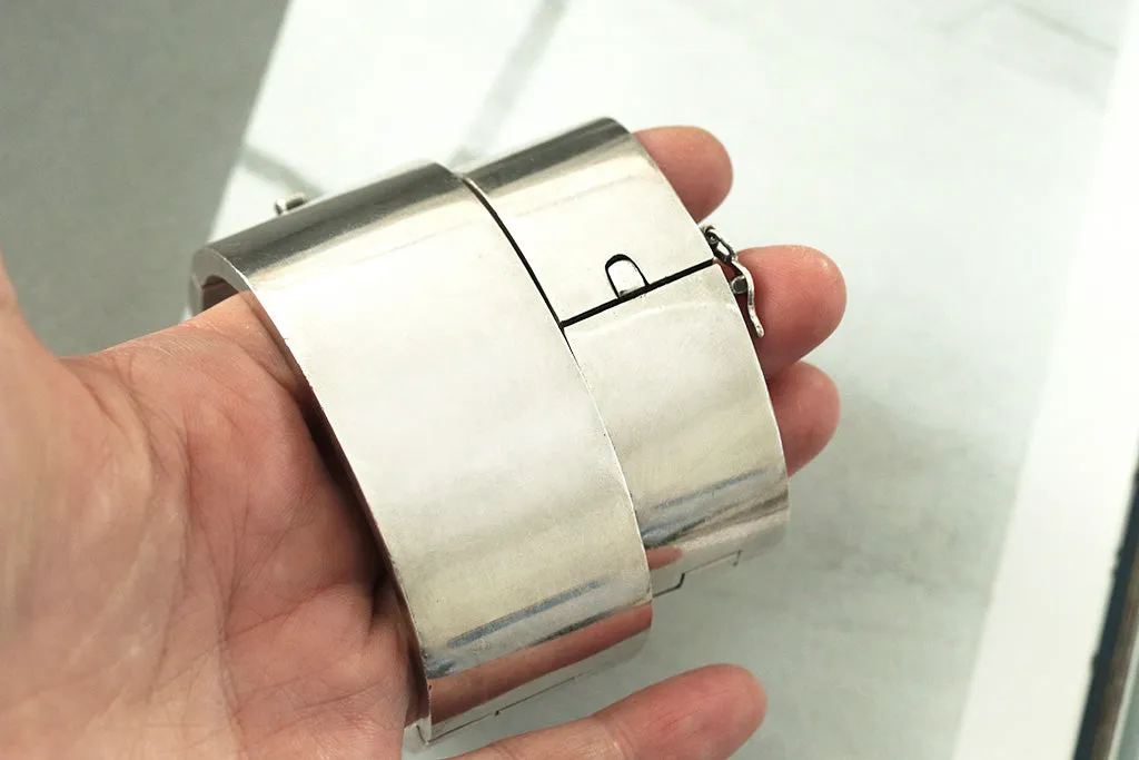 Heavy Vintage Sterling Silver Bangle
