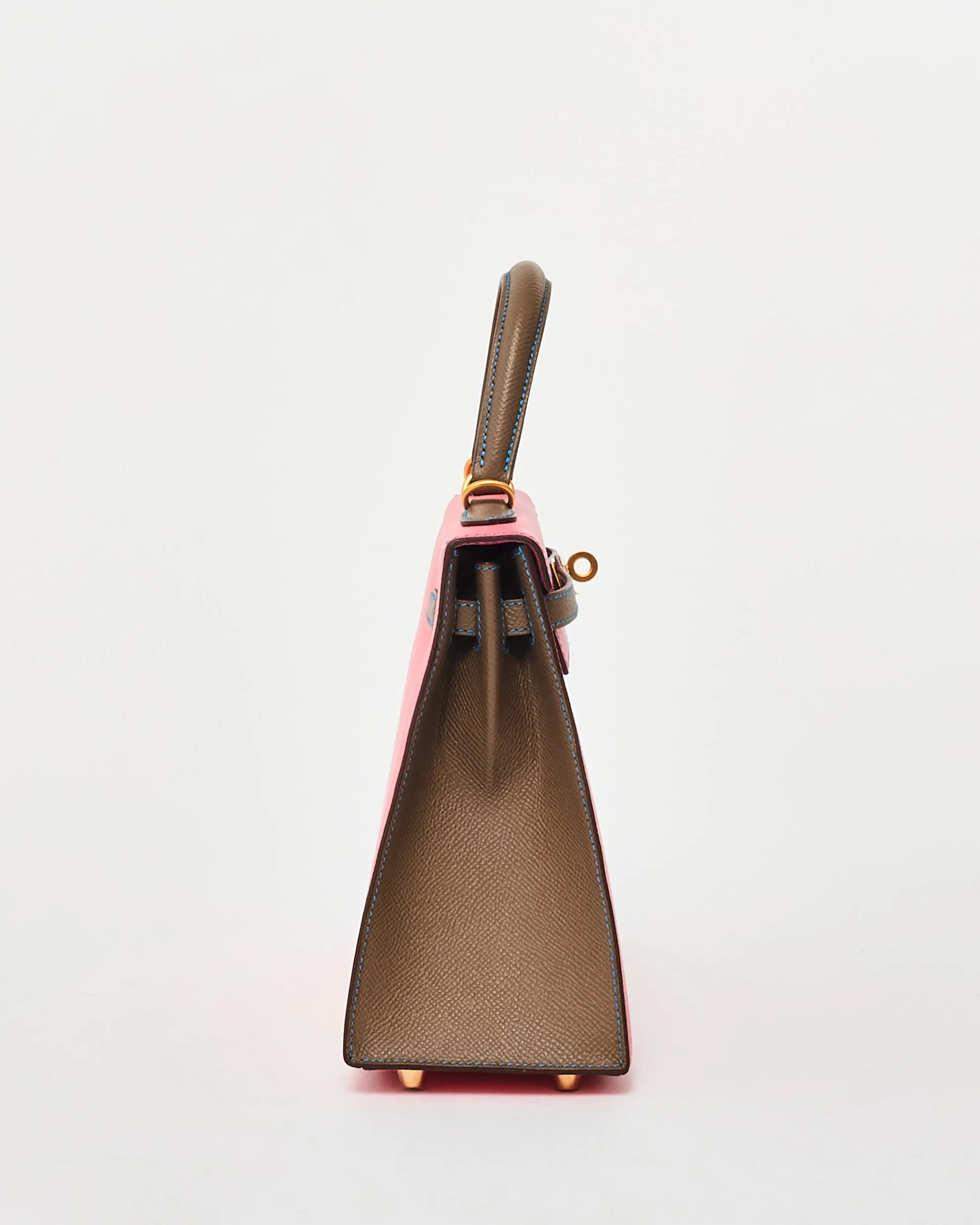 Hermès Rose Jaipur & Étoupe Epsom Leather Special Edition Kelly 25 Bag