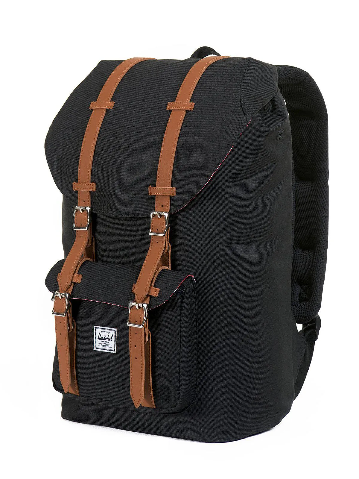 Herschel Little America Backpack 600D Poly Black Tan 25L
