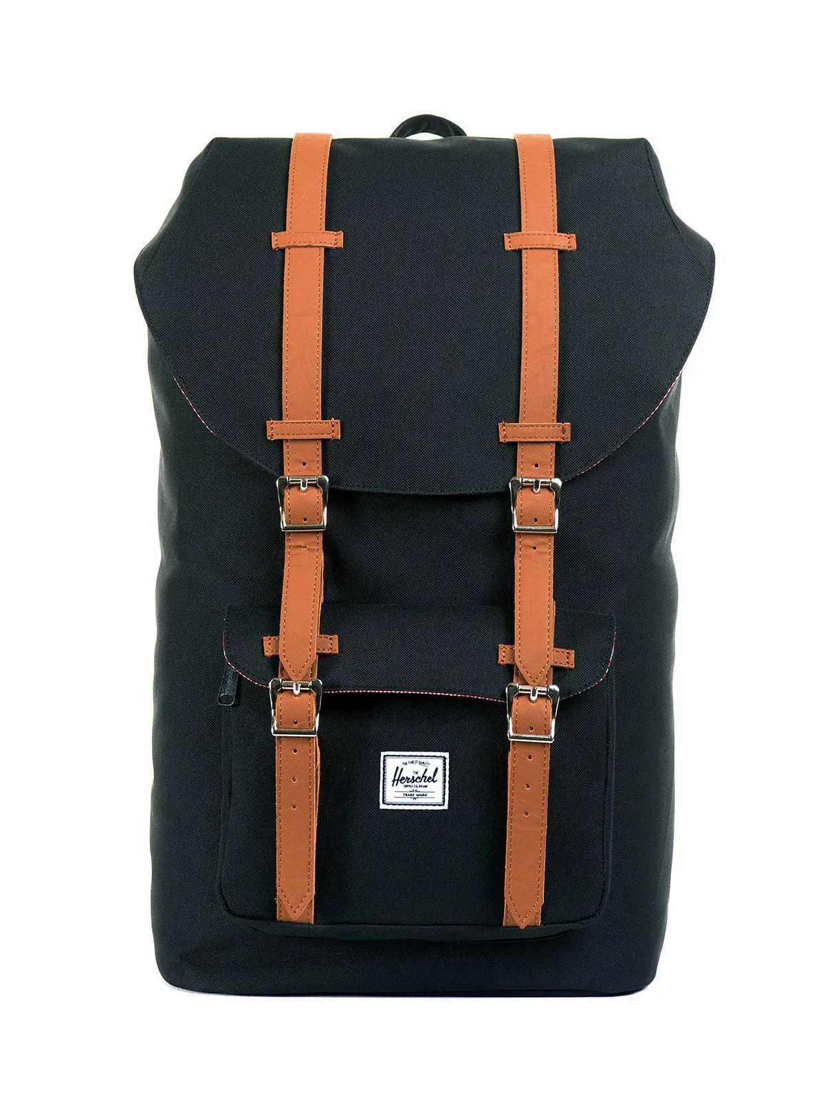 Herschel Little America Backpack 600D Poly Black Tan 25L