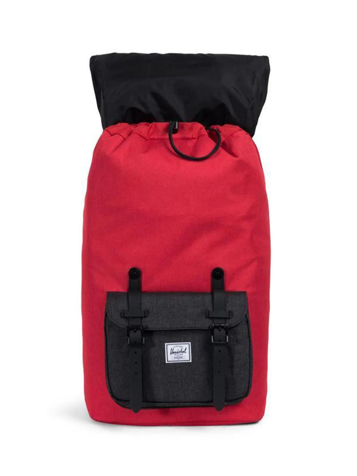 Herschel Little America Backpack Barbados Cherry Black Crosshatch 25L