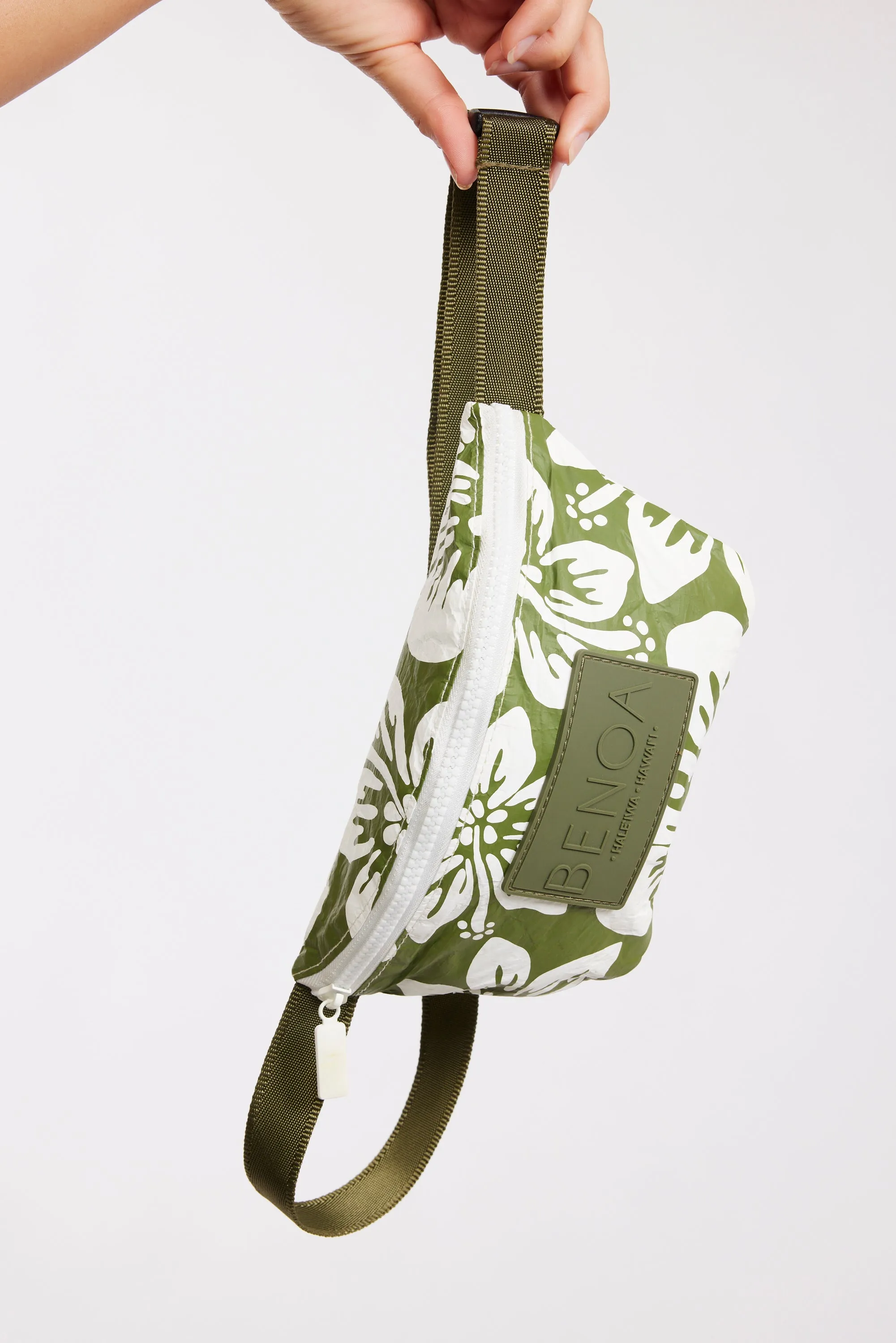 Hip Pack in Green Batik - Benoa x Aloha Collection