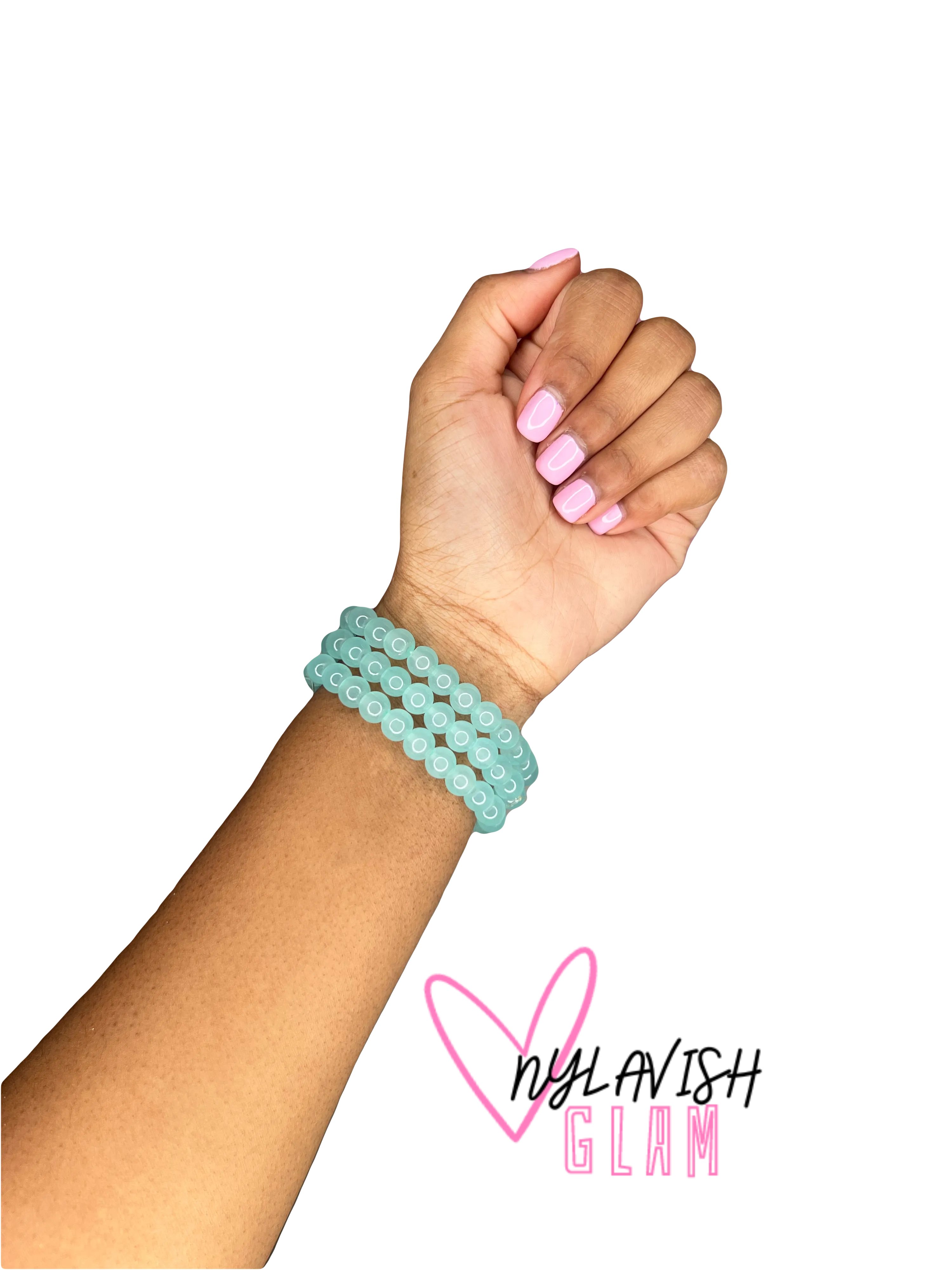 Hollow Green Beaded Bracelet