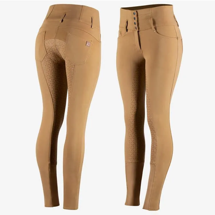 Horze Tara Ladies Breeches Tobacco Brown