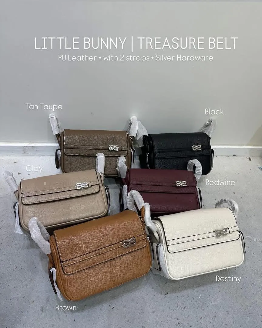 House of Little Bunny Treasure Belt 24 in Clay