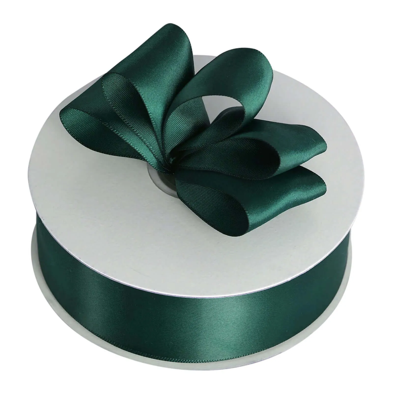 Hunter Emerald Green Single Face Decorative Satin Ribbon 50 Yards 1.5"