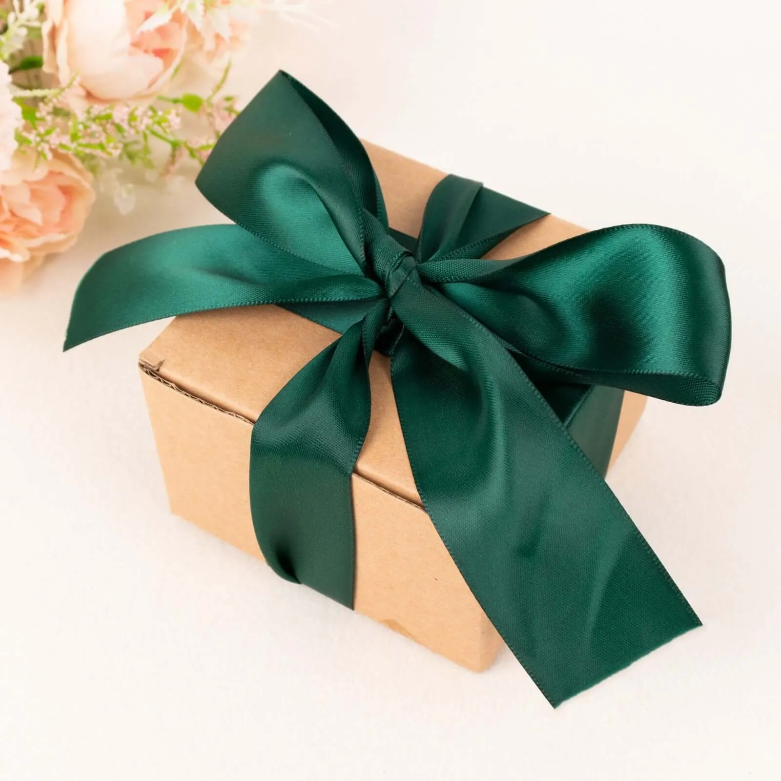 Hunter Emerald Green Single Face Decorative Satin Ribbon 50 Yards 1.5"