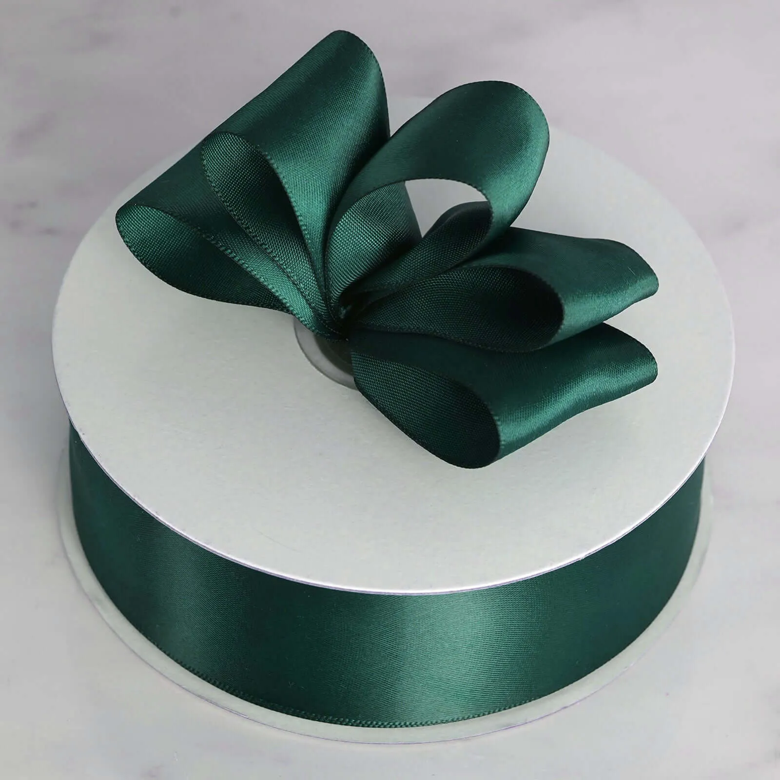 Hunter Emerald Green Single Face Decorative Satin Ribbon 50 Yards 1.5"