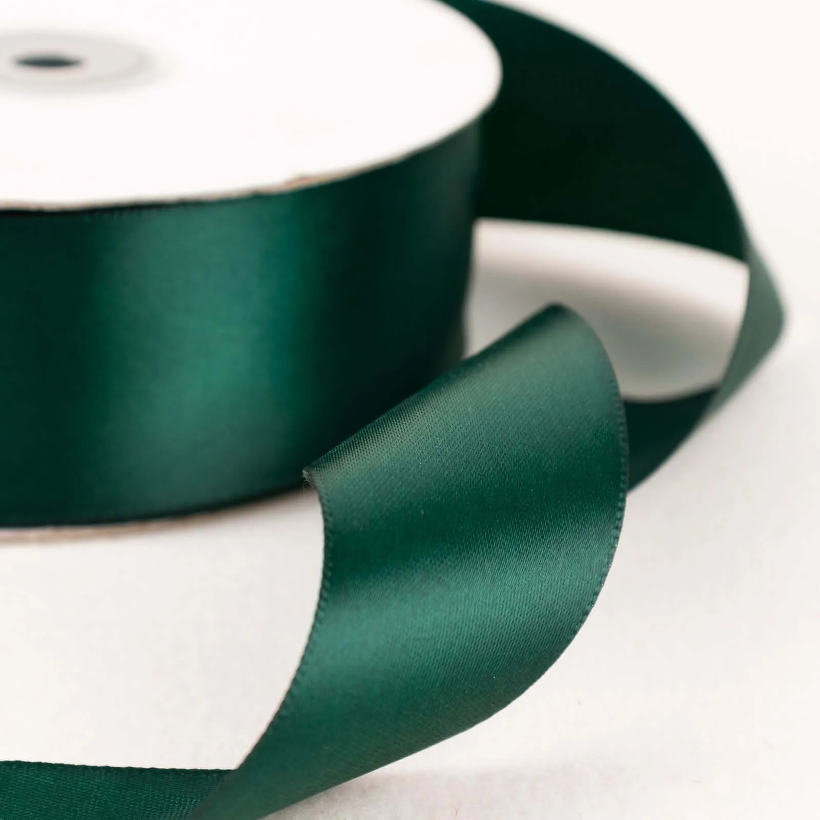 Hunter Emerald Green Single Face Decorative Satin Ribbon 50 Yards 1.5"