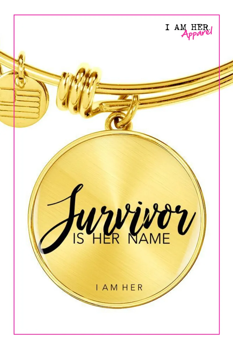 I AM A Survivor - Women's Bangle Bracelet