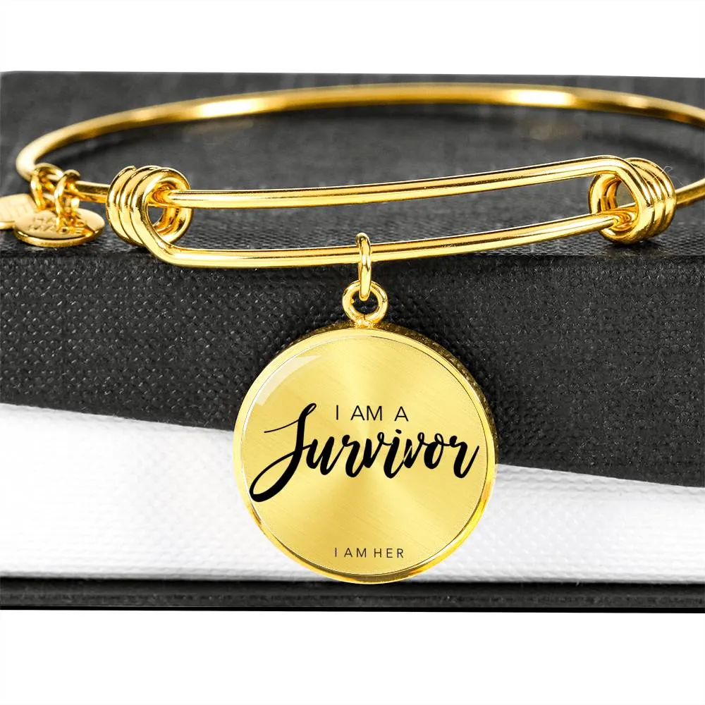 I AM A Survivor - Women's Bangle Bracelet
