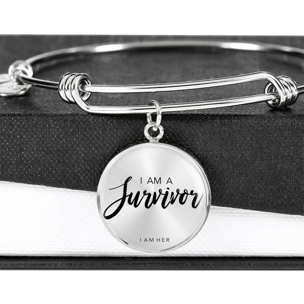 I AM A Survivor - Women's Bangle Bracelet