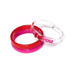 I Heart You Bangles Set