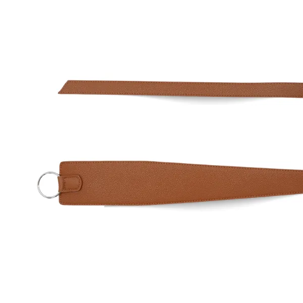 INDIGO - Women's Tan Genuine Leather Knot Waist Belt