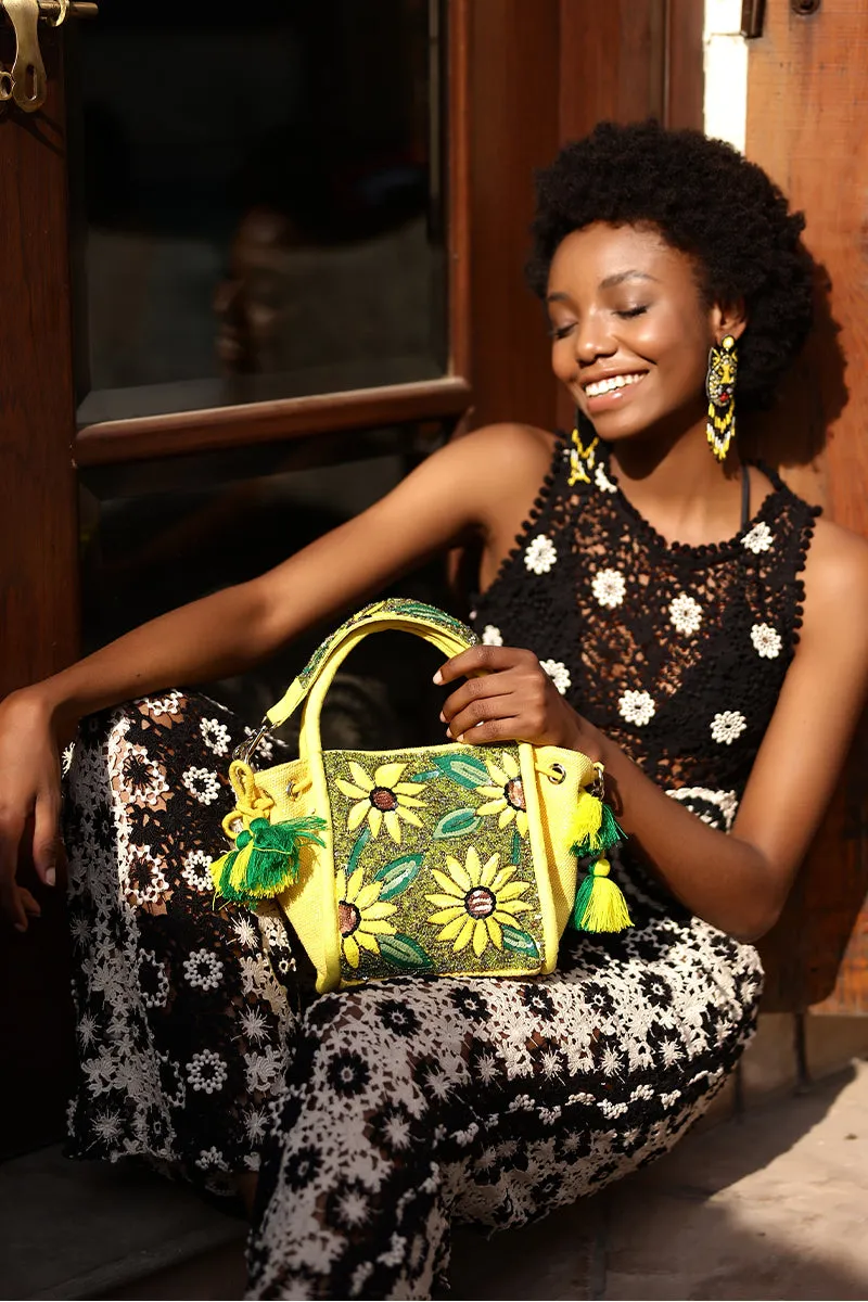 Joyful Blooms Sunflower Handheld Bag