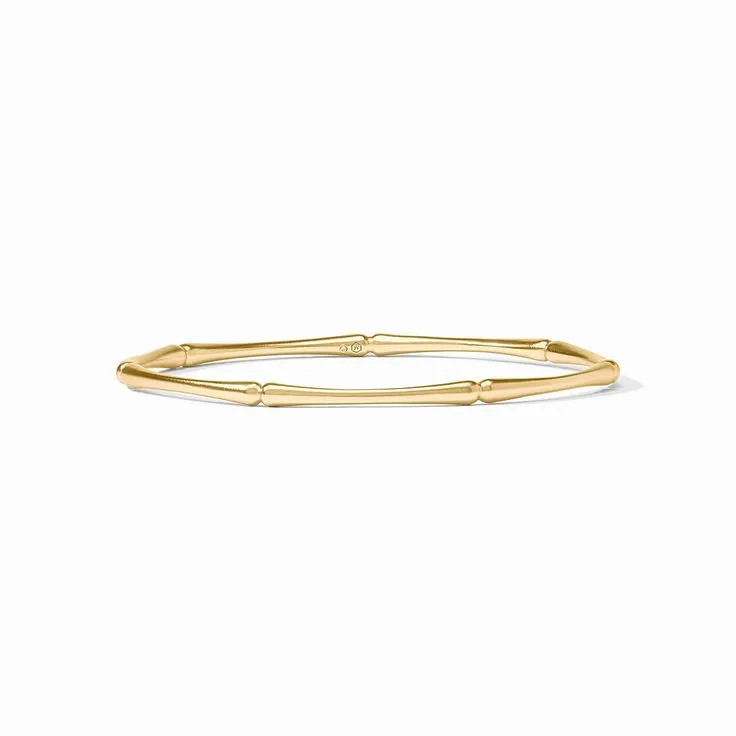 Julie Vos Bamboo Bangle Gold Medium