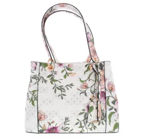 KAMRYN SHOPPER FLORAL PATTERN (WHITE/PINK/GREEN) F