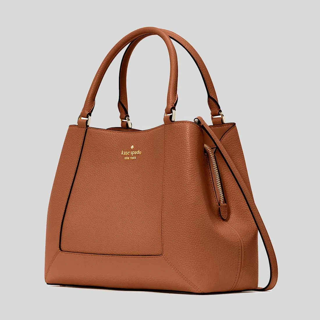 KATE SPADE Lena Medium Satchel Warm Gingerbread RB-KH434
