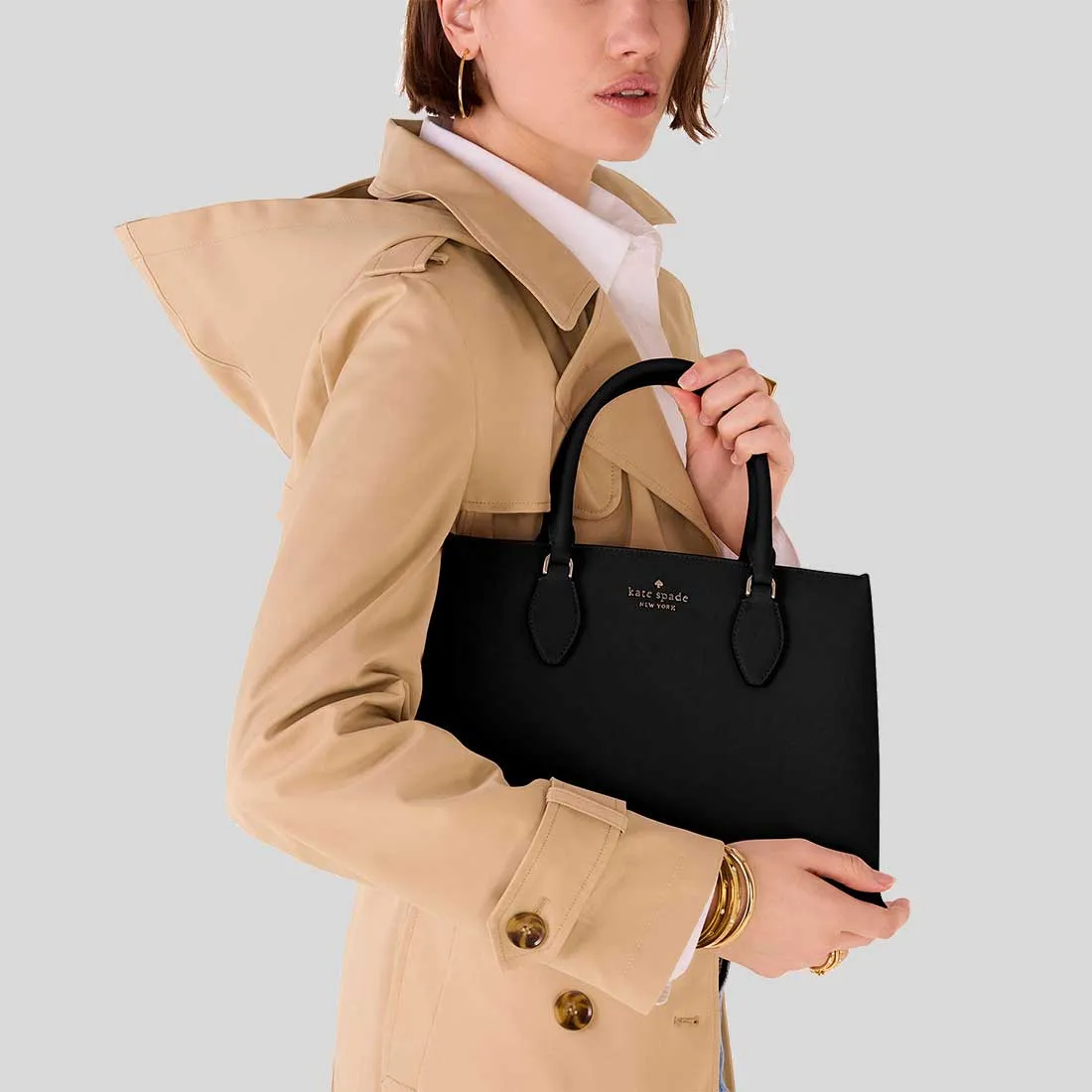 KATE SPADE Rae Medium Satchel Black RB-KK310