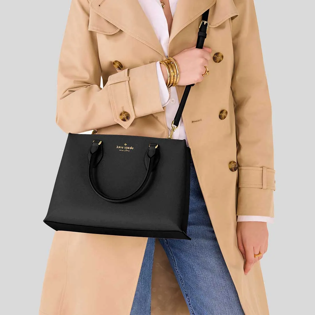 KATE SPADE Rae Medium Satchel Black RB-KK310