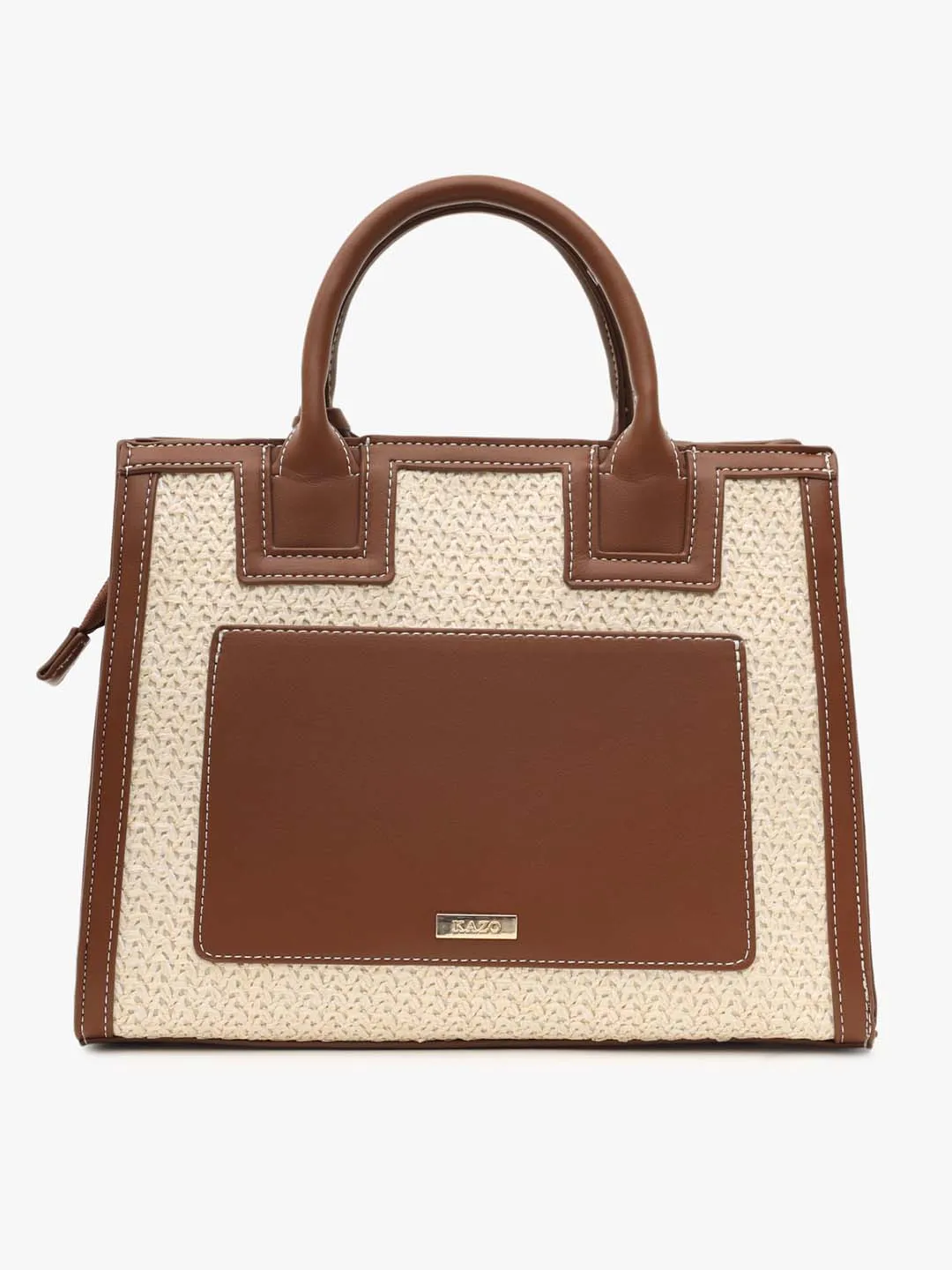 Kazo Raffia Satchel