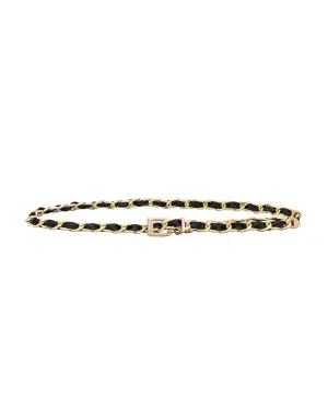 LEATHER CHAIN BELT