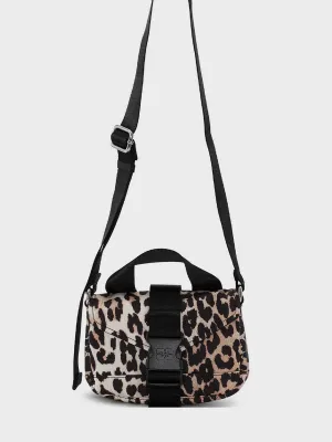Leopard Tech Mini Satchel Bag