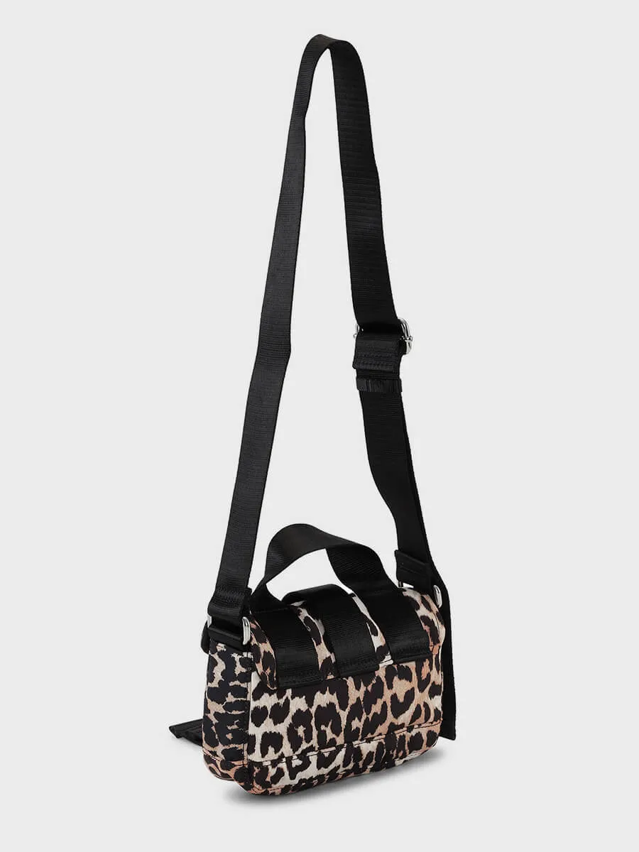 Leopard Tech Mini Satchel Bag