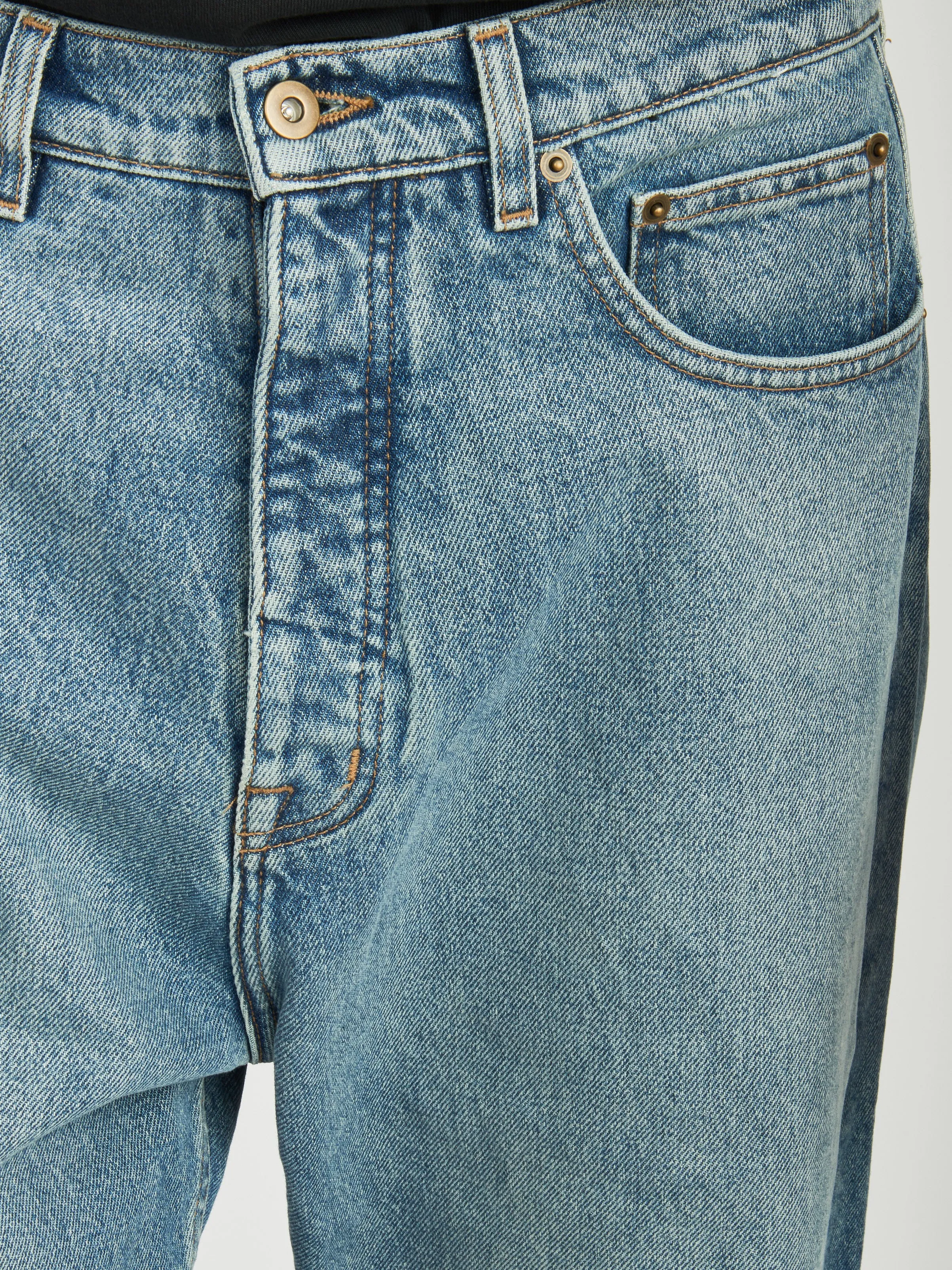 Light Wash Indigo Javier Wide Leg Jeans