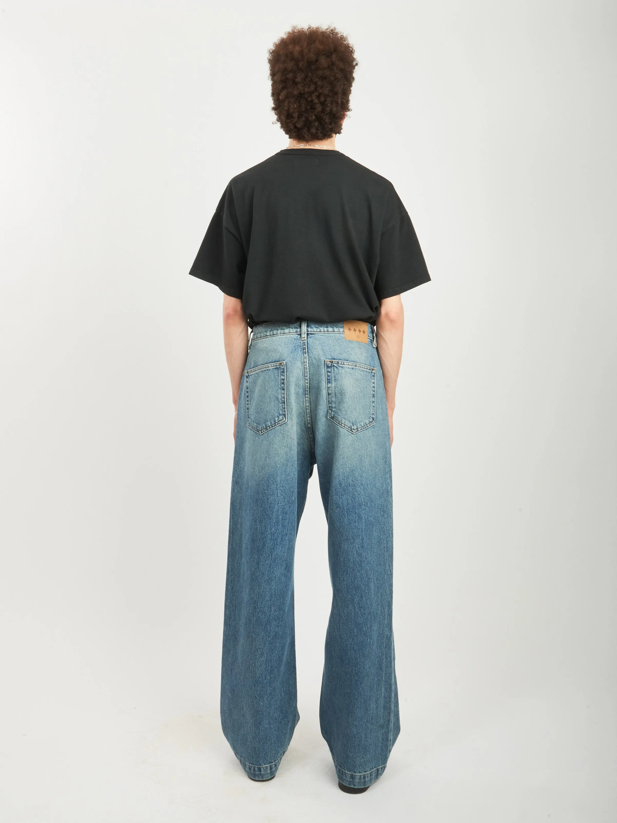 Light Wash Indigo Javier Wide Leg Jeans
