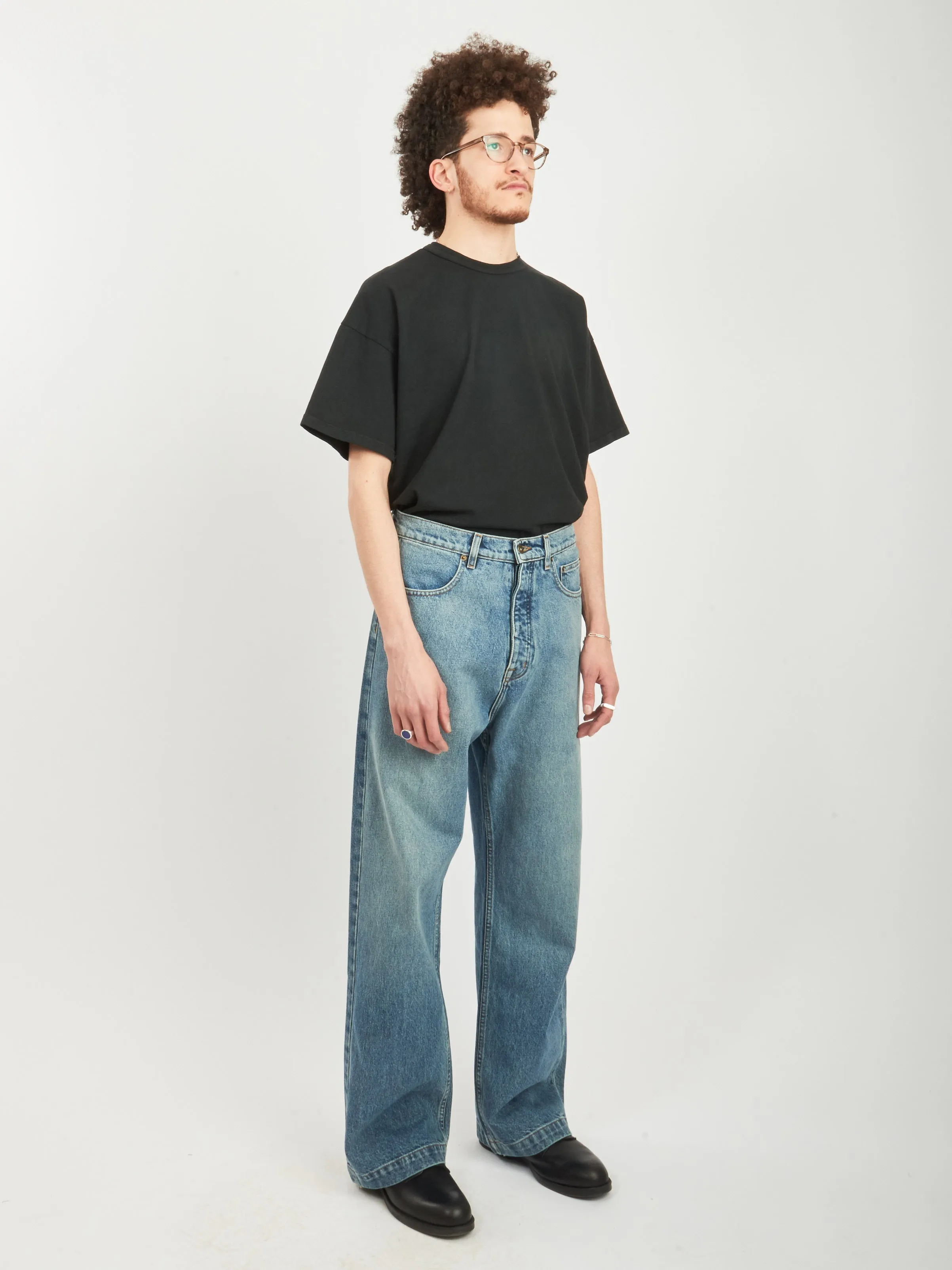 Light Wash Indigo Javier Wide Leg Jeans