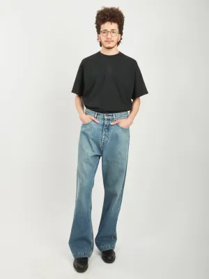 Light Wash Indigo Javier Wide Leg Jeans
