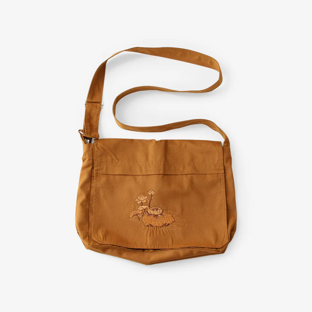 Lotus Satchel Buddha Bag
