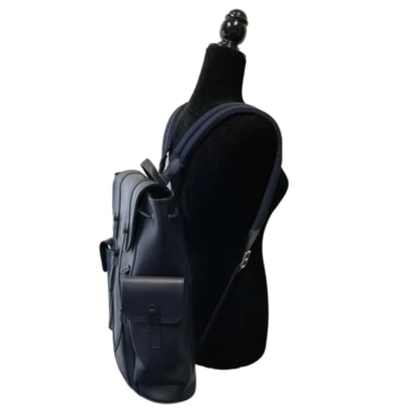 Louis Vuitton Christopher MM Medium Navy Blue Backpack