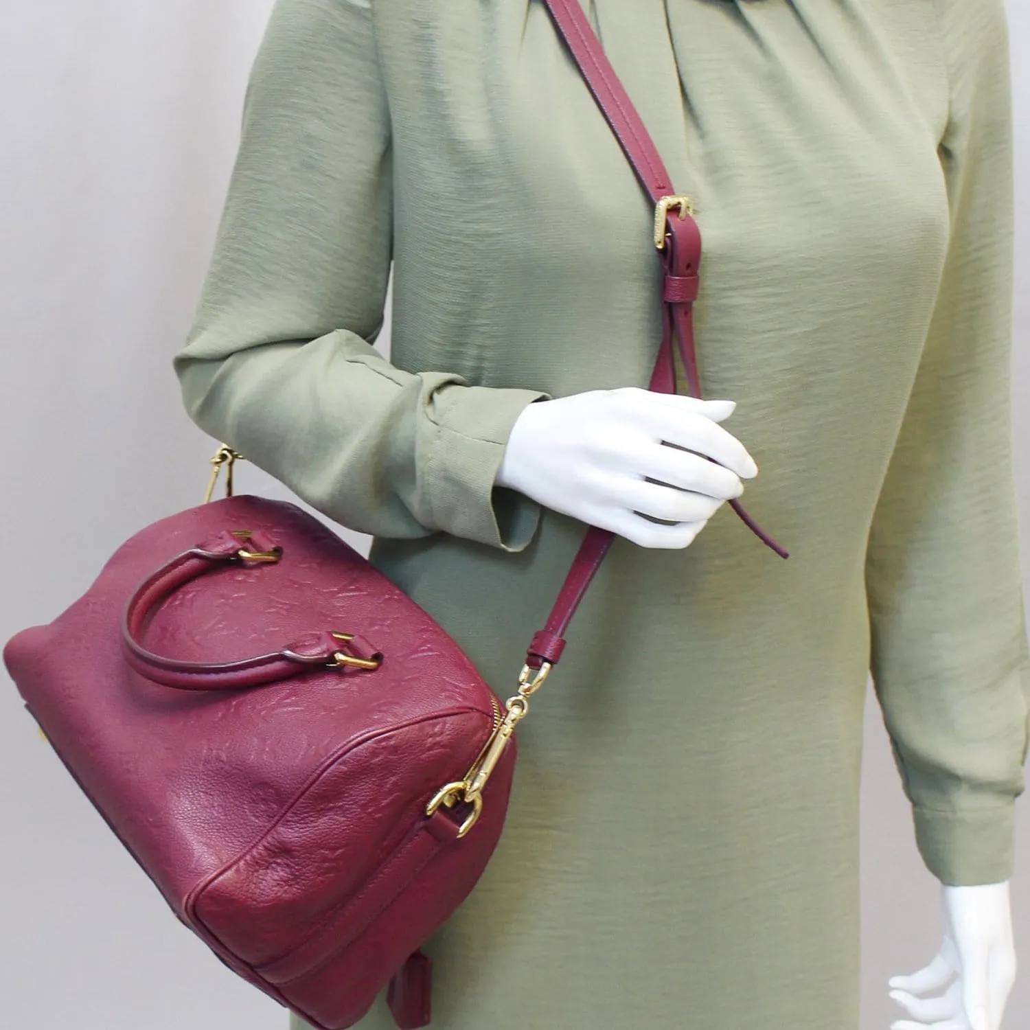 Louis Vuitton Empreinte Leather Speedy Bandouliere 25 Shoulder Bag
