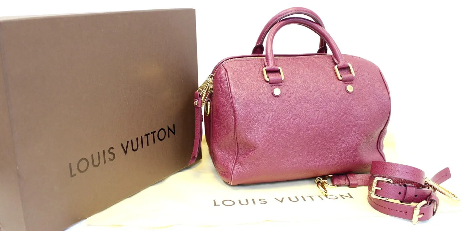 Louis Vuitton Empreinte Leather Speedy Bandouliere 25 Shoulder Bag