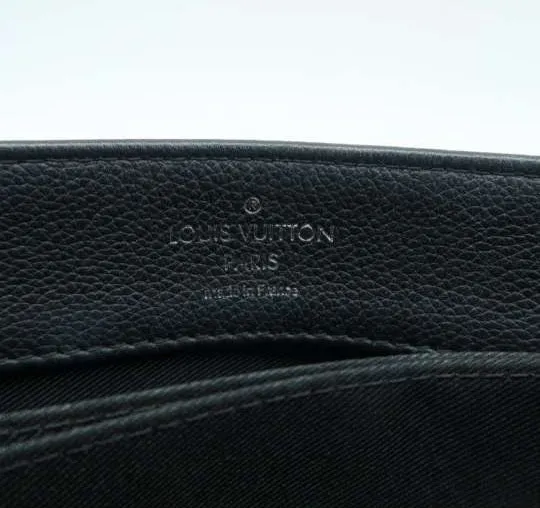 Louis Vuitton Lock me Black&Beige Leather Satchel Bag