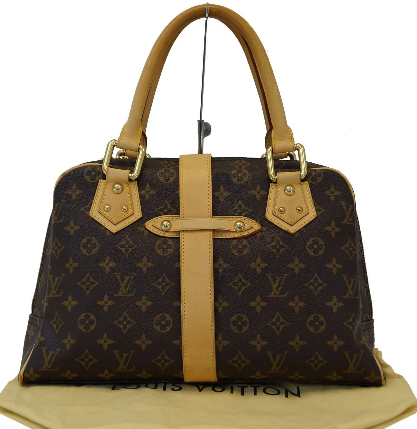 LOUIS VUITTON Monogram Brown Manhattan GM HandBag