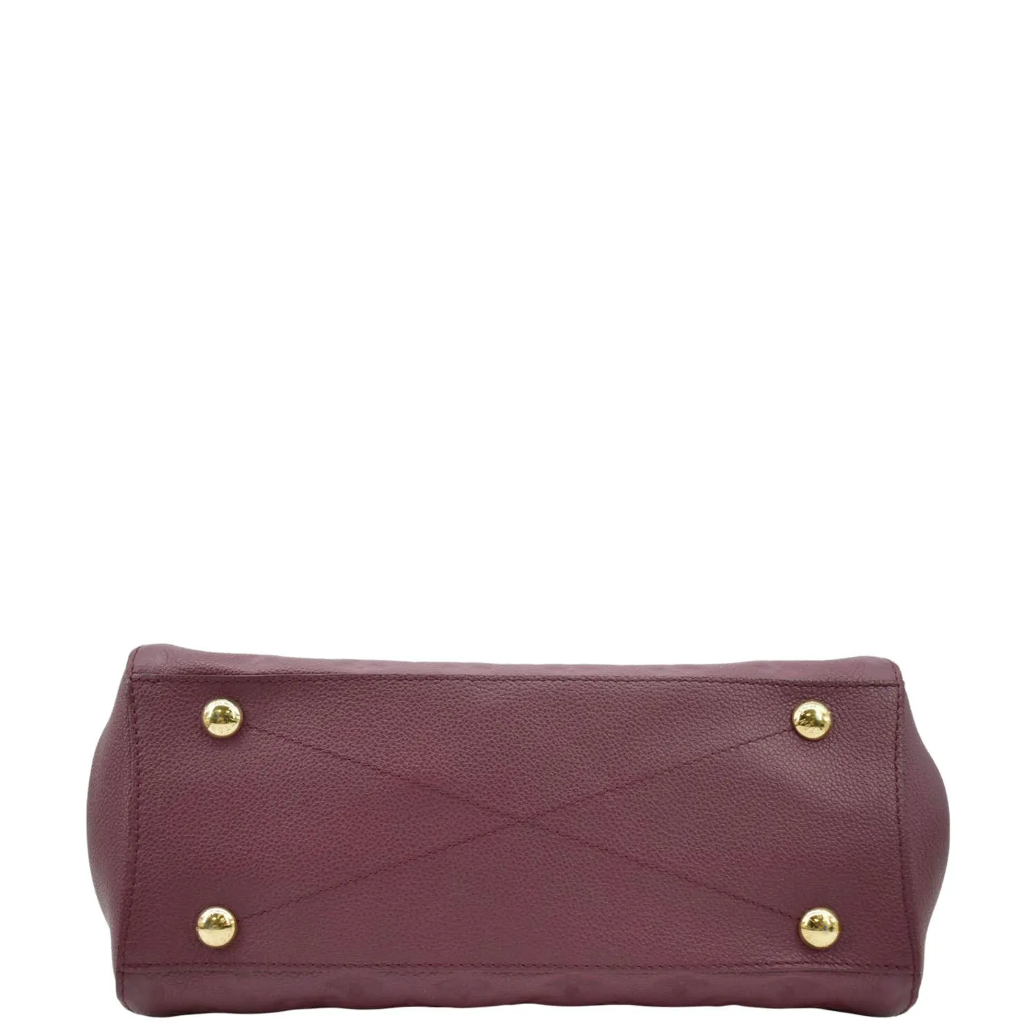 LOUIS VUITTON Montaigne MM Monogram Empreinte Satchel Shoulder Bag Aurore