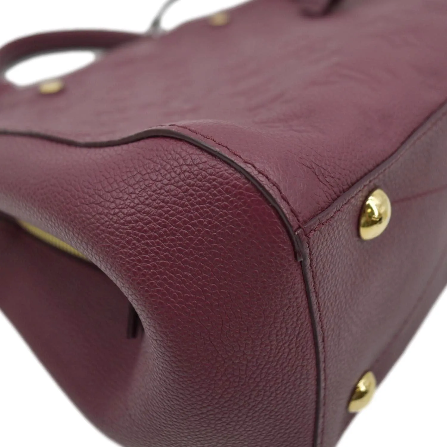 LOUIS VUITTON Montaigne MM Monogram Empreinte Satchel Shoulder Bag Aurore