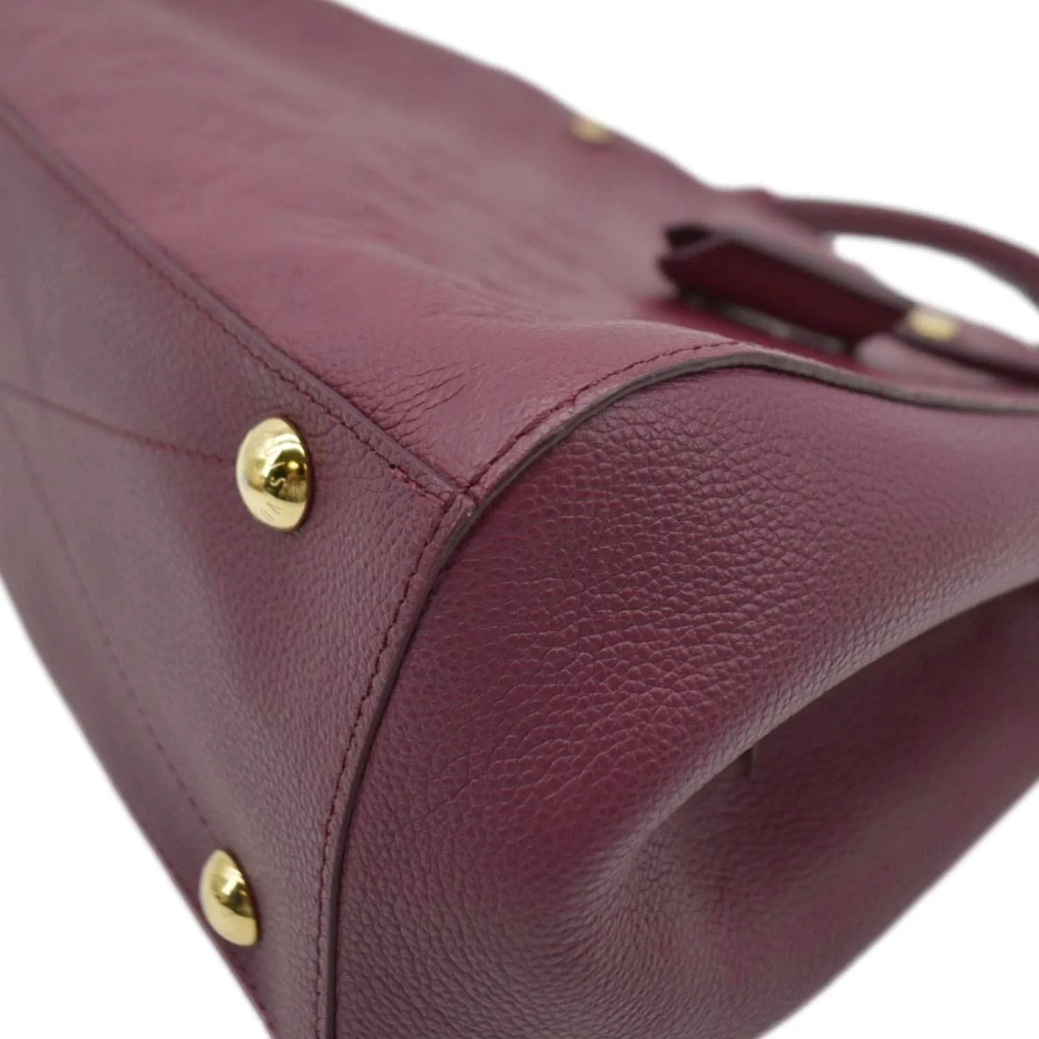 LOUIS VUITTON Montaigne MM Monogram Empreinte Satchel Shoulder Bag Aurore