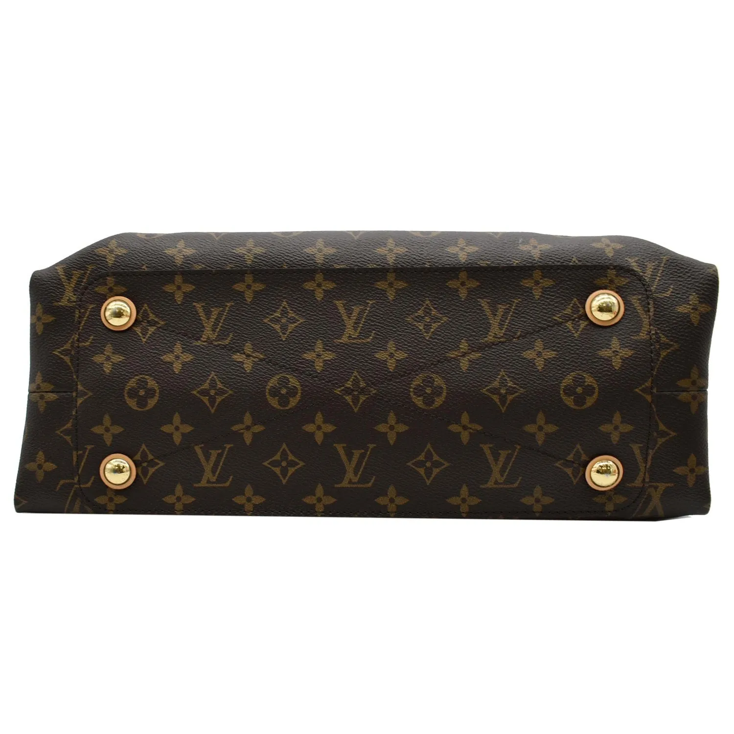 LOUIS VUITTON Olympe Monogram Canvas Satchel Shoulder Bag Brown