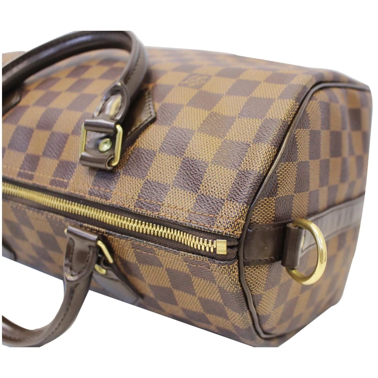 LOUIS VUITTON Speedy 30 Bandouliere Damier Ebene Shoulder Bag Brown